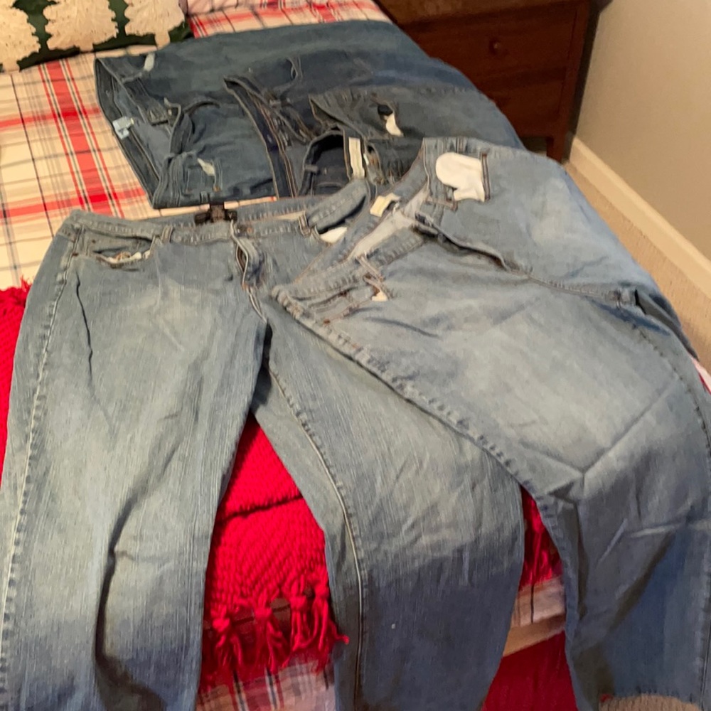4 pair plus size jeans